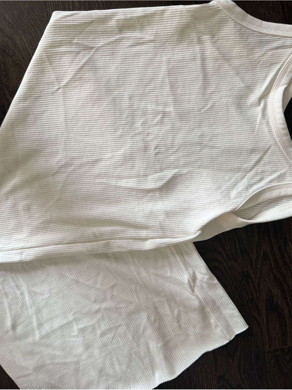 H&M cream dress with raw hem